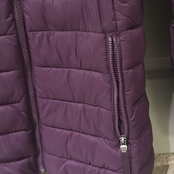 Women’s Lightweight Puffer Jacket St. John's Bay Plum Purple - Picture 5 of 7